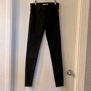 Levi’s 720 High Rise Jet Black Super Skinny Jeans